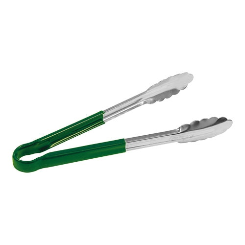 EMGA Serveertang 30 cm groen – groene tang voor groenten en salades op het buffet