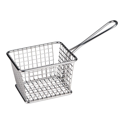 EMGA Frituurmandje mini 12x10 cm – klein serveermandje voor snacks en borrelhapjes