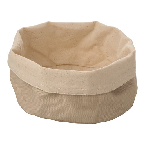 EMGA Broodzak canvas Ø 20 cm beige – ronde broodzak voor tafelservice in restaurants