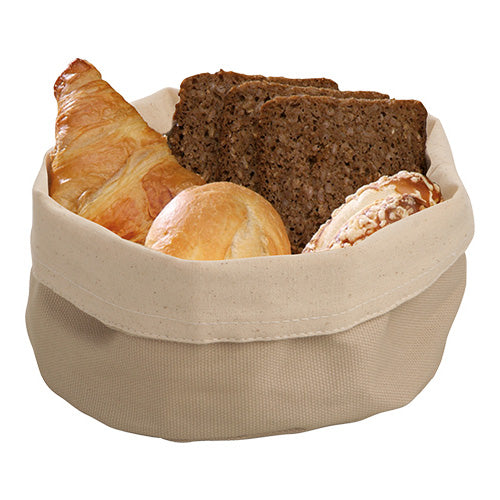 EMGA Canvas broodzak beige rond – sfeervolle broodpresentatie voor de horeca