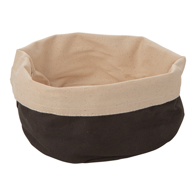 EMGA Broodzak canvas Ø 20 cm zwart – ronde zwarte broodzak voor tafelservice