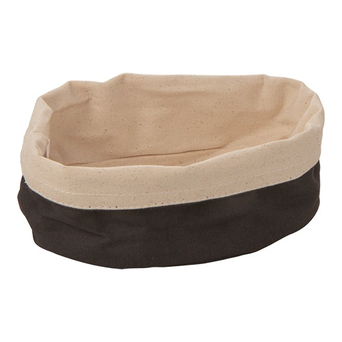 EMGA Broodzak canvas 20x15 cm zwart – zwarte canvas broodzak voor buffet en tafel