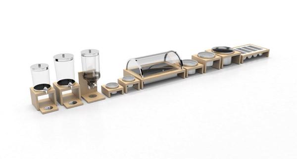 APS koelvitrine detail – gekoelde presentatie voor buffet, lunchroom en supermarkt