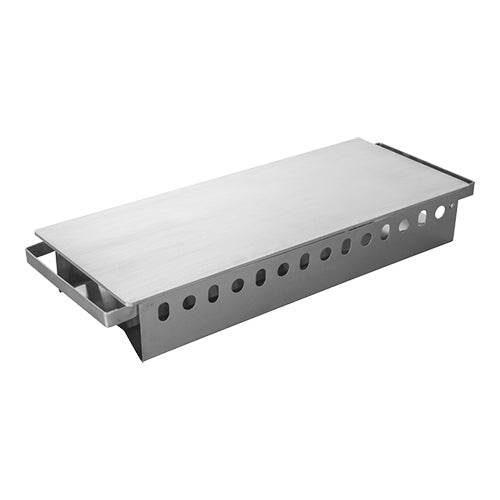 EMGA Schotelwarmer 3 pits RVS/aluminium – warmhoudplaat voor drie schalen op het buffet