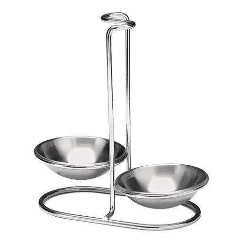 EMGA Kooklepelhouder dubbel – dubbele houder voor kooklepels bij het fornuis
