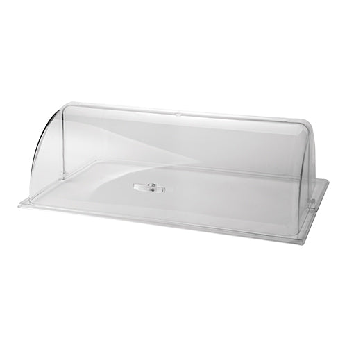 EMGA Rolltop deksel 34,5x54 cm transparant – groot rolluikdeksel voor buffetten