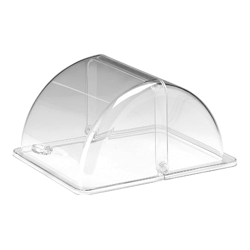 EMGA Rolltop deksel 1/2 GN transparant – half GN rolluikdeksel voor buffetbakken