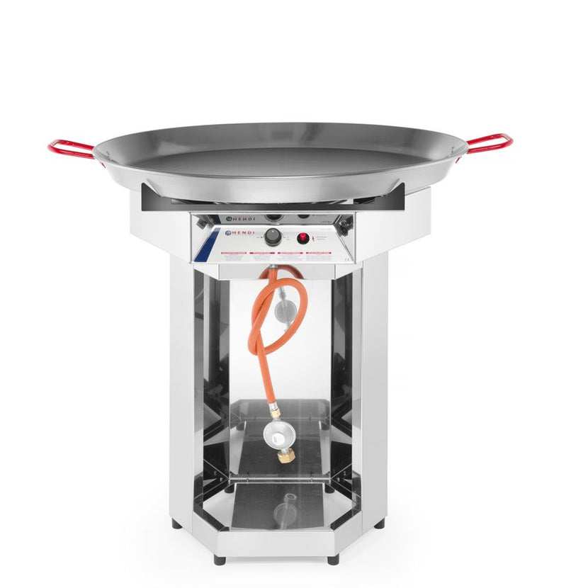 Hendi gasgrill Fiësta 800 met paellapan 800 mm – grote paellabrander voor catering