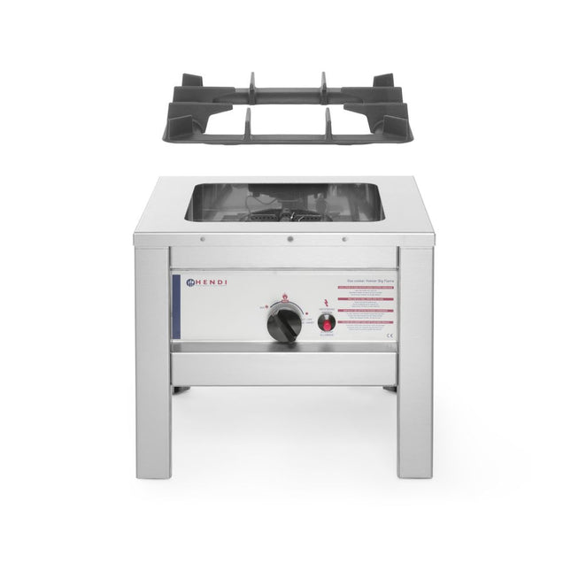 Hendi hokker Big Flame 6700 W propaan – wokbrander voor professionele keukens