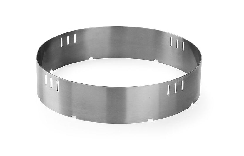 Hendi ring RVS 360x80 mm voor hokker 147108 – opzetring voor wokbrander in de keuken
