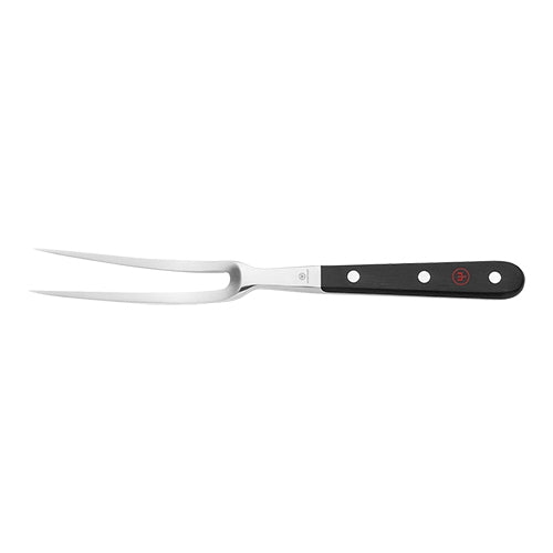 EMGA Vleesvork krom 16 cm – gebogen vleesvork voor het vasthouden van gebraad