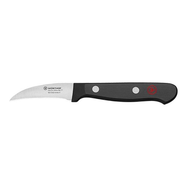 EMGA Tourneermesje 6 cm 4034/06 – gebogen mesje voor groente tourneren in de horeca
