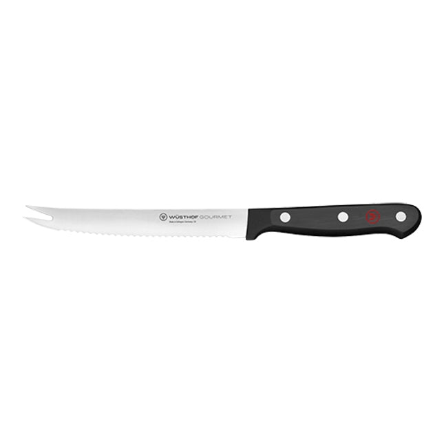 EMGA Tomatenmesje 14 cm 4105/14 – gekarteld mes voor tomaten en zacht fruit in de keuken