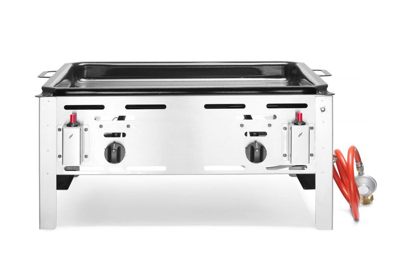 Hendi gasbarbecue Bake-Master Maxi – grote horecabarbecue met deksel voor catering