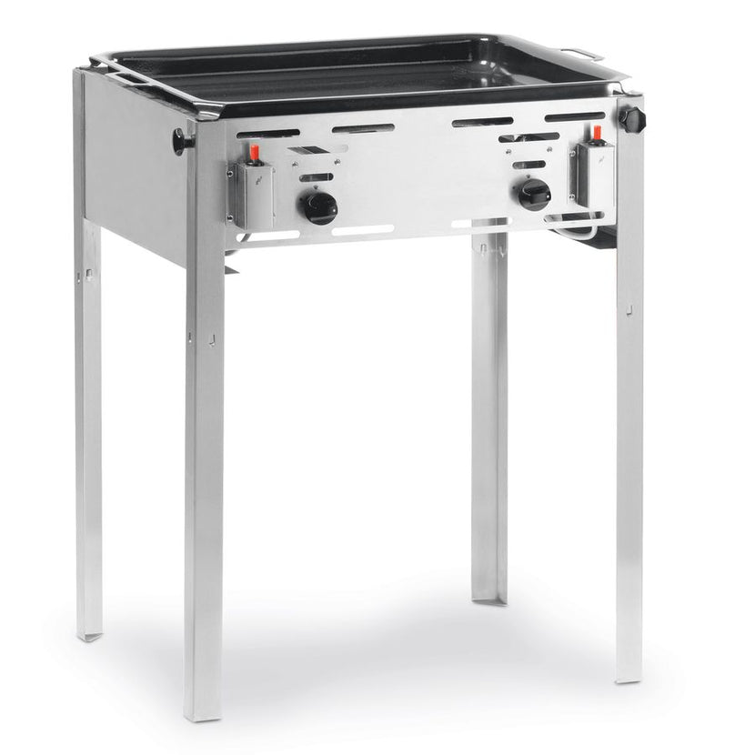 Hendi Grill-Master Maxi BBQ – professionele gasbarbecue met deksel voor restaurants