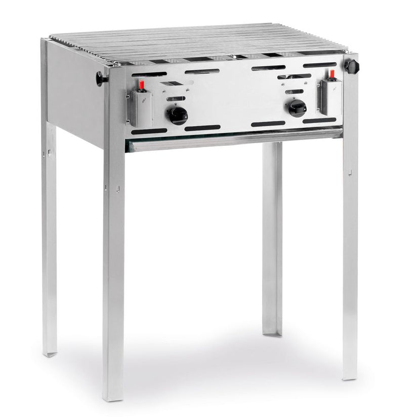 Hendi gasbarbecue Grill-Master Maxi – grote horecabarbecue voor terras en catering