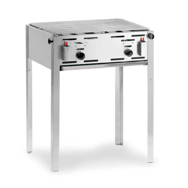 Hendi gasbarbecue Grill-Master Maxi – grote horecabarbecue voor terras en catering
