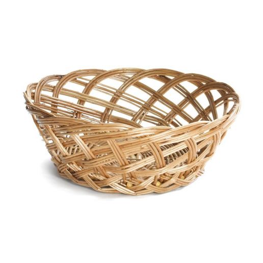 Tablecraft gevlochten mandje rond open weave – polypropyleen broodmandje voor restaurant en buffet