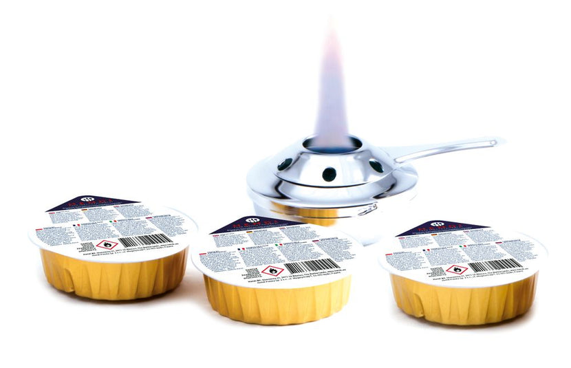 Hendi brandpasta cartouche 80 g ethanol – set van 3 voor chafing dish in de horeca