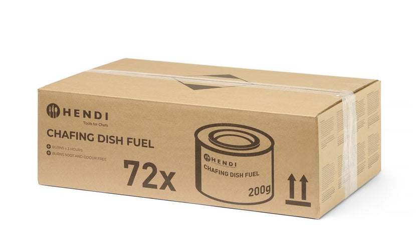 Hendi brandpasta 200 g – voordeeldoos 72 stuks voor chafing dishes in de horeca