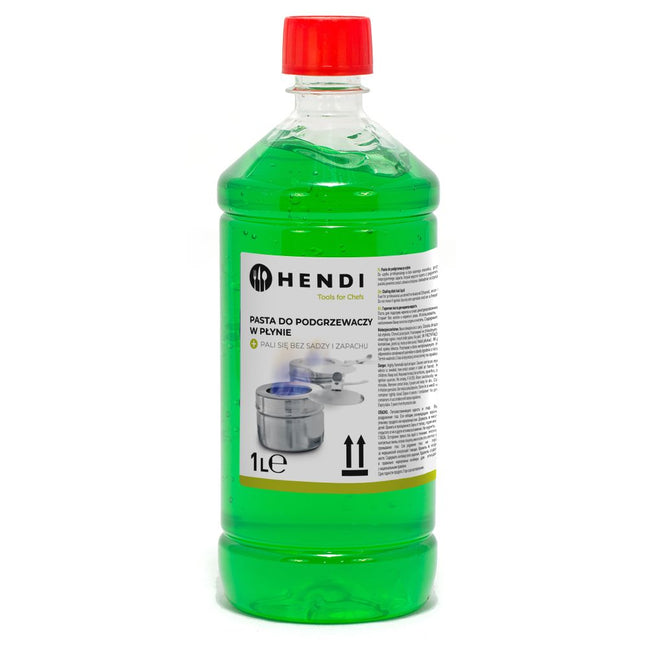 Hendi brandpasta fles 1 liter ethanol – vloeibare brandstof voor chafing dish
