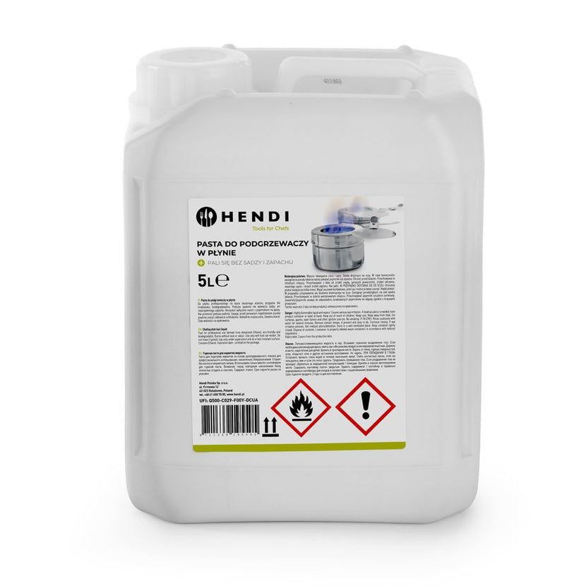 Hendi brandpasta can 5 liter ethanol – grootverpakking voor horeca en catering