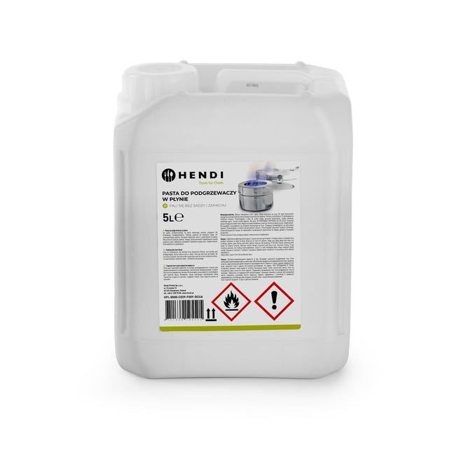 Hendi brandpasta can 5 liter ethanol – grootverpakking voor horeca en catering