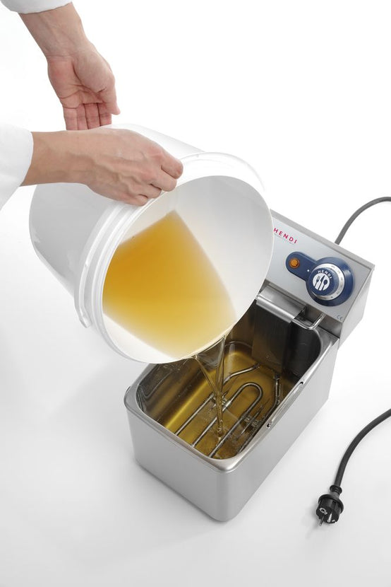 Hendi witte PP emmer 11,5 liter met deksel – hygiënische opslag in horecakeukens
