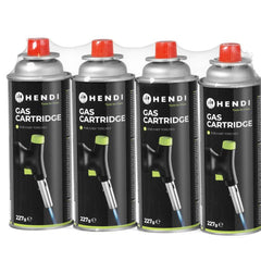Hendi gasfles butaan 227 g – set van 28 gaspatronen voor koksbranders in de horeca