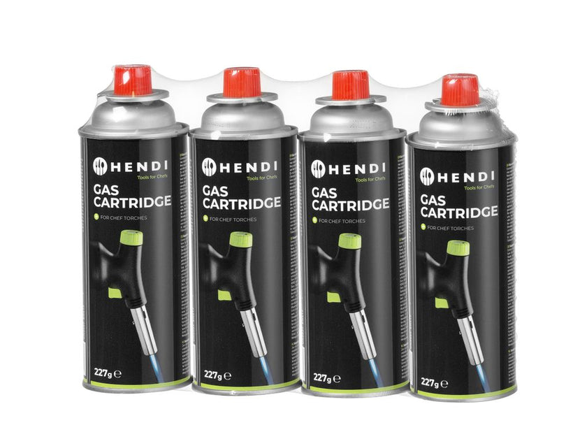 Hendi gasfles butaan 227 g – set van 28 gaspatronen voor koksbranders in de horeca