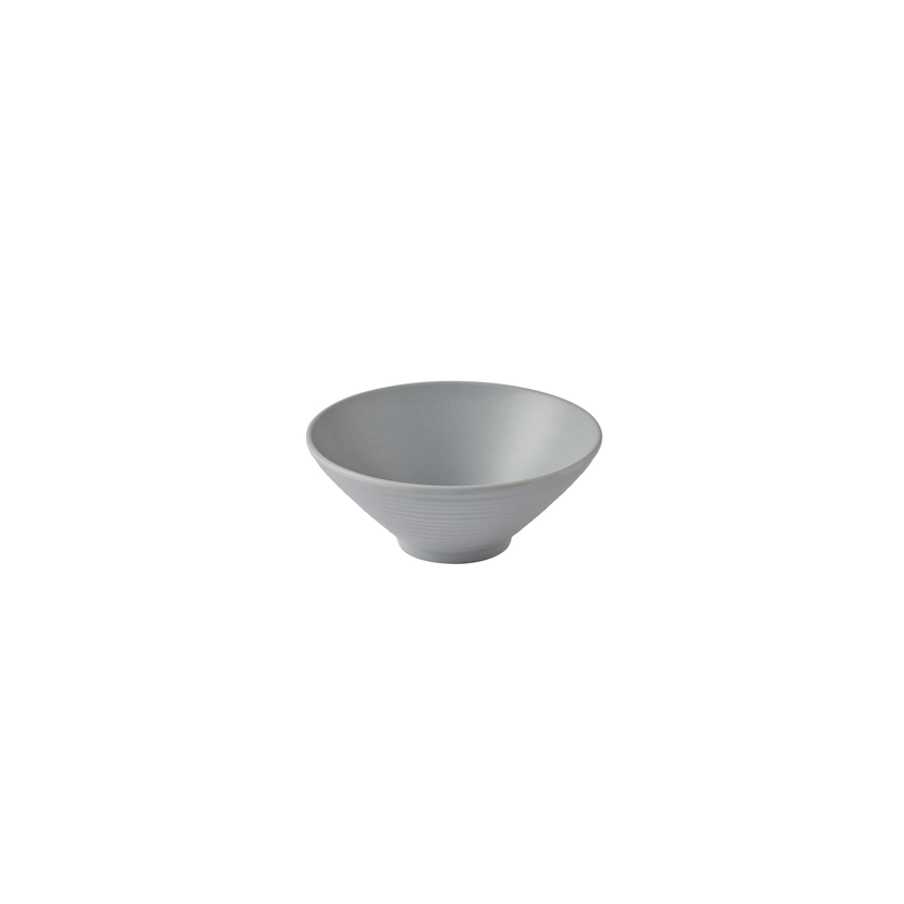 Churchill Emerge Seattle-grijs melamine kom met golfrand 20 cm – breukvaste kom voor buffet