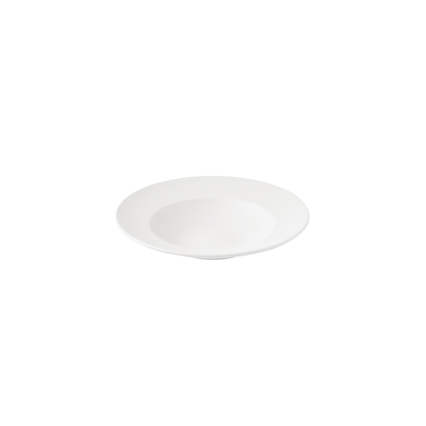 Churchill Era White kom met brede rand 28 cm – wit porseleinen kom voor hoofdgerechten