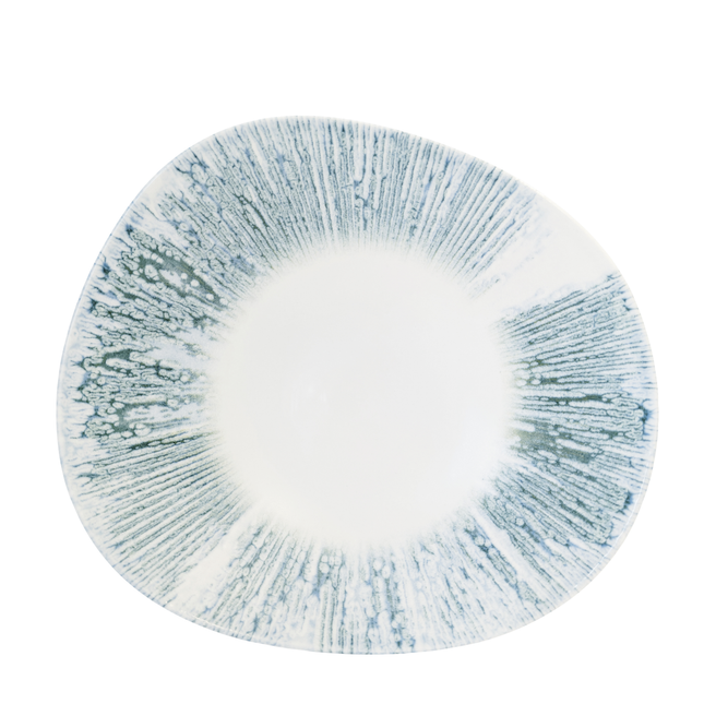 Churchill Lyra Blue Opal kom 20 cm – blauw porseleinen kom voor hoofdgerechten