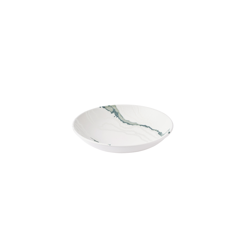 Churchill Tide Accents Green Evolve coupekom 24,8 cm – porseleinen kom met groene accentrand voor tapas