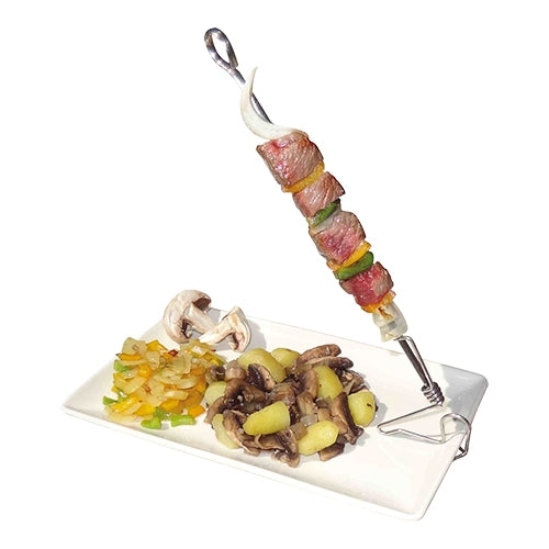 EMGA Clip-on spiesenhouder set – houder voor spiesjes en brochettes in restaurant en catering