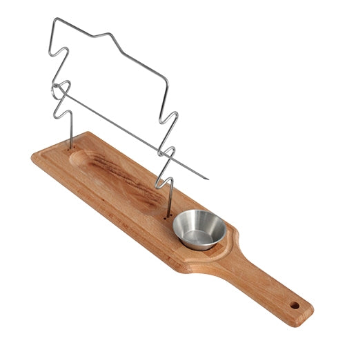EMGA Spiesenhouder set – RVS standaard voor brochettes en spiesjes in restaurant en catering