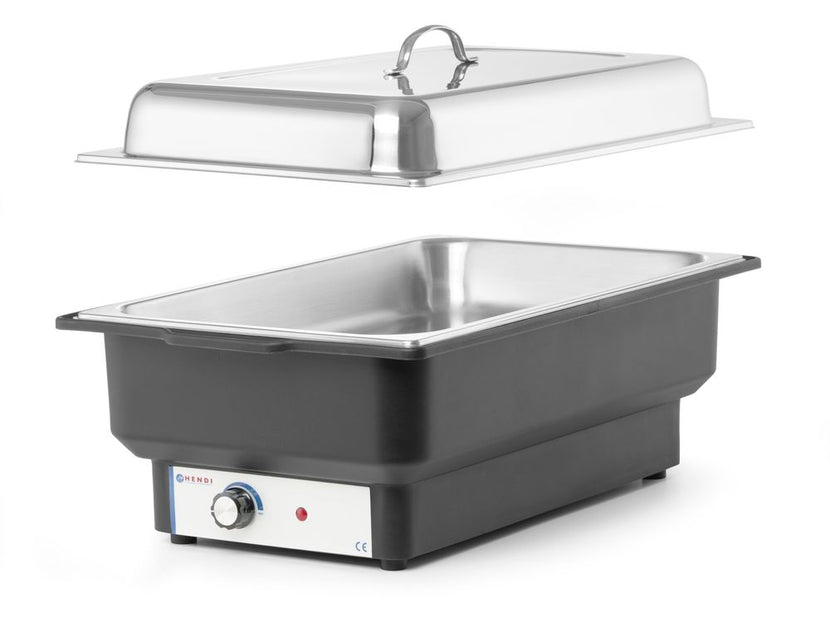 Hendi elektrische chafing dish 9 l – GN 1/1 warmhoudschaal met deksel voor buffetten