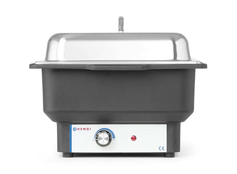 Hendi chafing dish Tellano – roestvrijstalen warmhouder met scharnierdeksel voor horeca