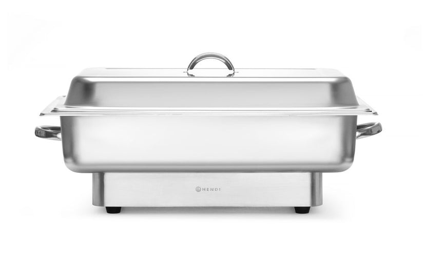 Hendi chafing dish elektrisch GN 1/1 RVS 9 liter Pollina – buffetwarmhouder 230V 500W