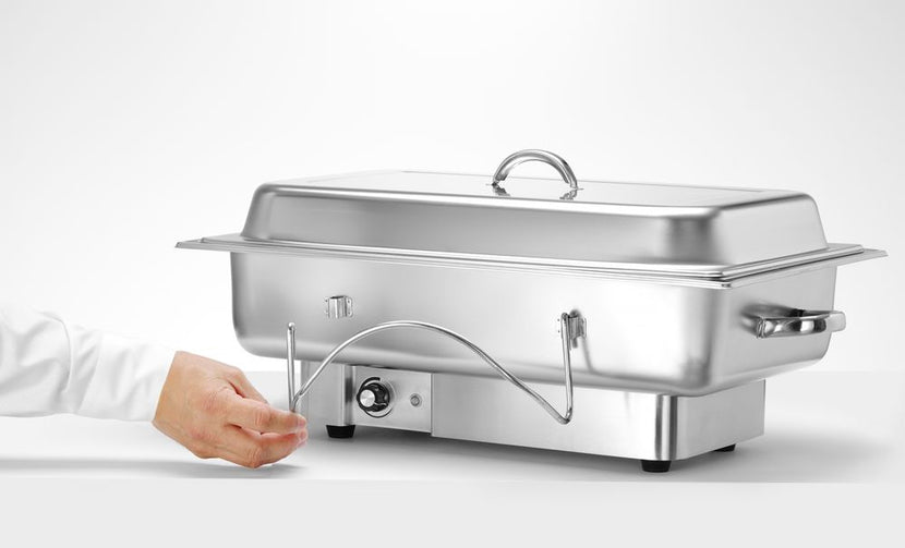 Hendi elektrische chafing dish RVS 9 l – GN 1/1 warmhouder voor hotels en restaurants