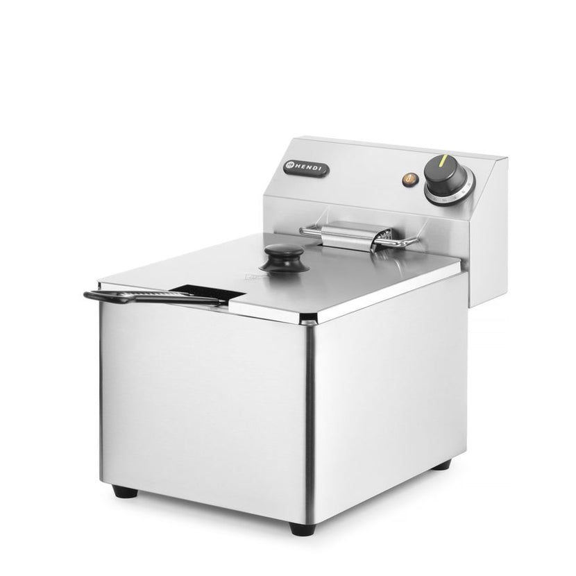 Hendi elektrische friteuse 8 liter – frituurpan met frituurmand voor restaurants