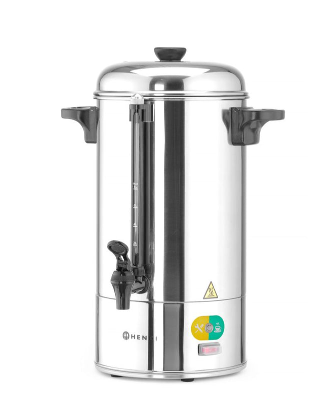 Hendi koffiepercolator 15 l model 150 – roestvrijstalen percolator 1500W voor grote events