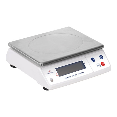 EMGA Elektronische bovenweger 12 kg / 1 g – ruime weegschaal voor de restaurantkeuken