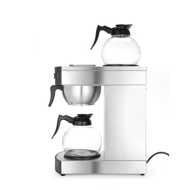 Hendi koffiezetapparaat met 2 glazen kannen 230V 2100W – filterkoffiezetter voor horeca