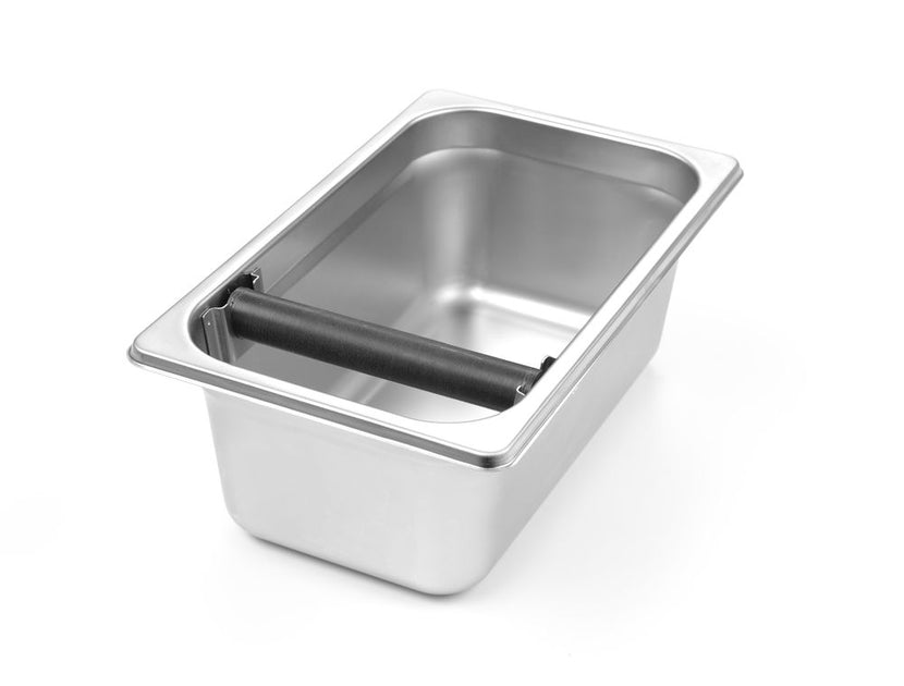 Hendi afklopbak GN 1/4 x 100 mm RVS – koffiedikbak voor espressobar en horeca