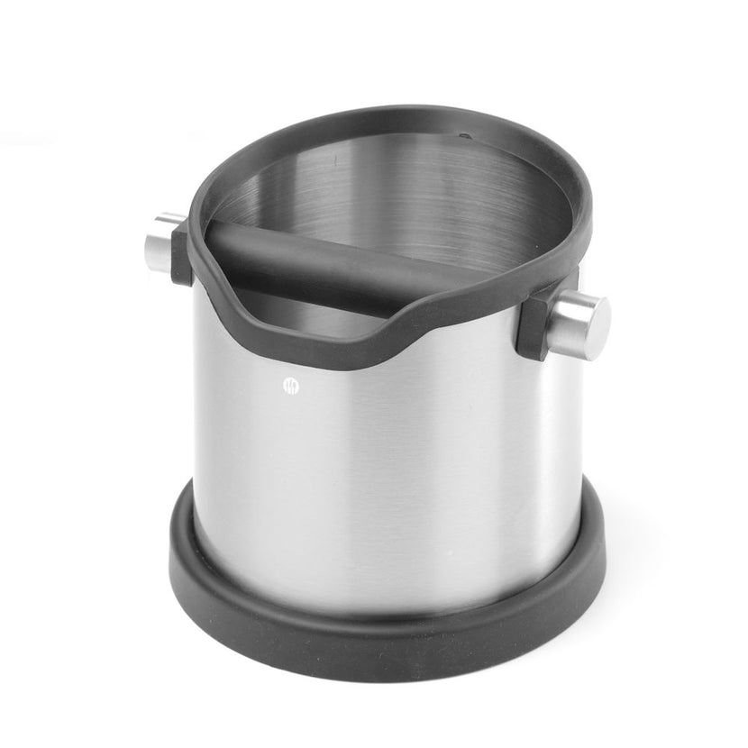 Hendi afklopbak rond 153x185x165 mm RVS – compacte koffiedikbak voor espressobar