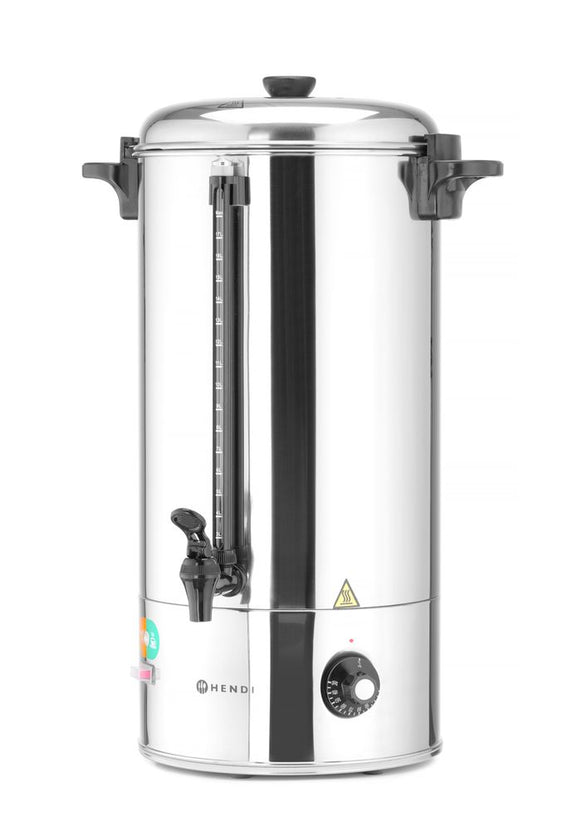 Hendi warmhoudketel 10 liter 230V – enkelwandige ketel voor glühwein, thee en soep