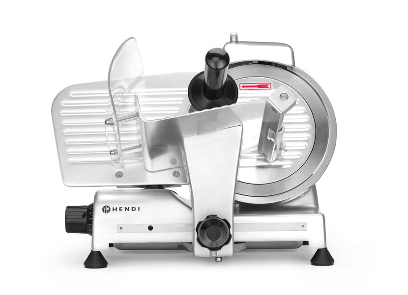 Hendi snijmachine Profi Line 195 mm met slijpapparaat 150W – compacte allessnijder