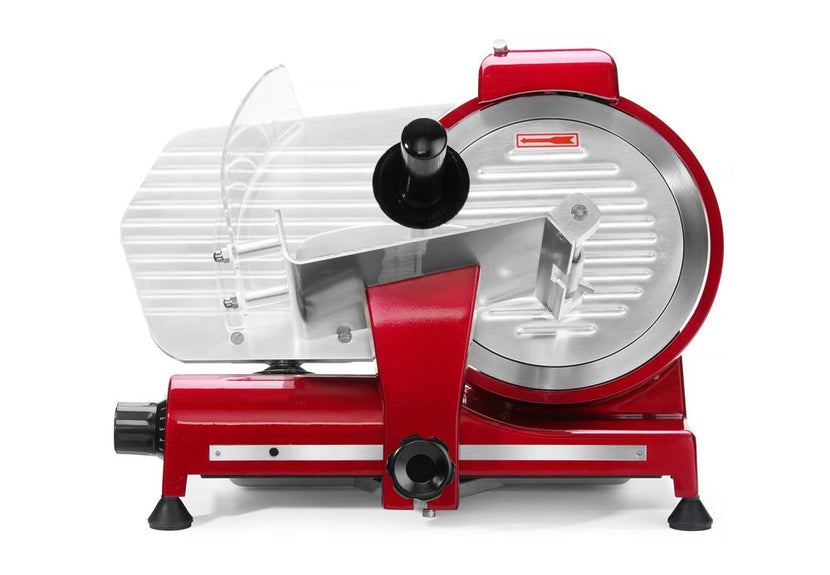 Hendi snijmachine rood Profi Line 250 mm 320W – opvallende allessnijder voor horeca
