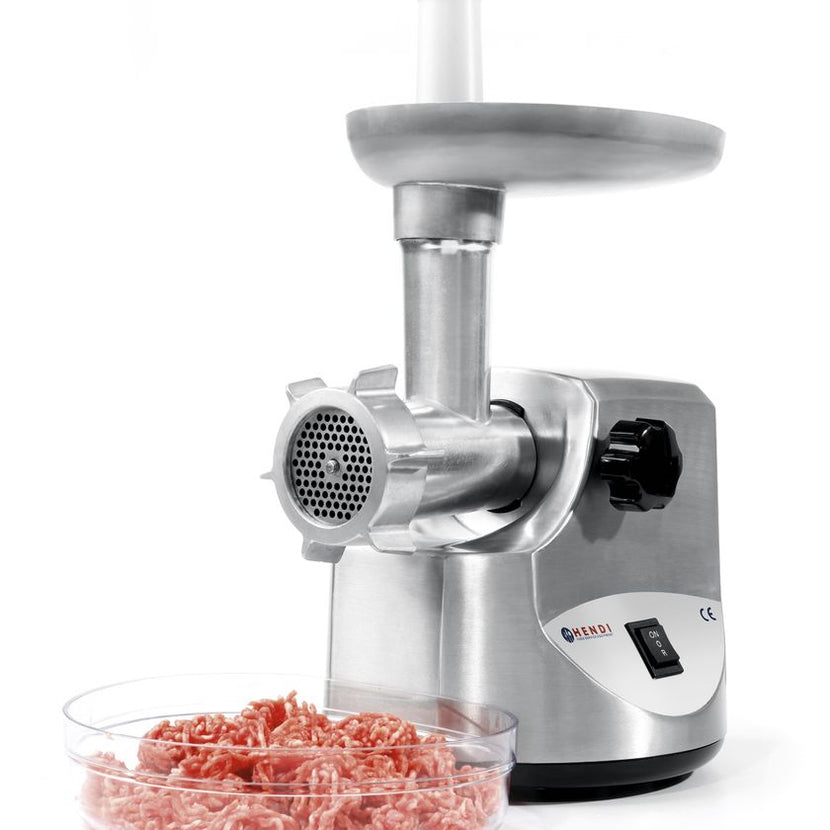 Compacte Hendi vleesmolen 272x192x386 mm met rvs vulschaal voor de keuken